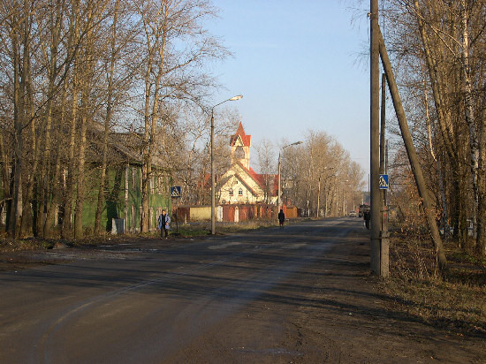 улица Комсомольская. город Кондопога