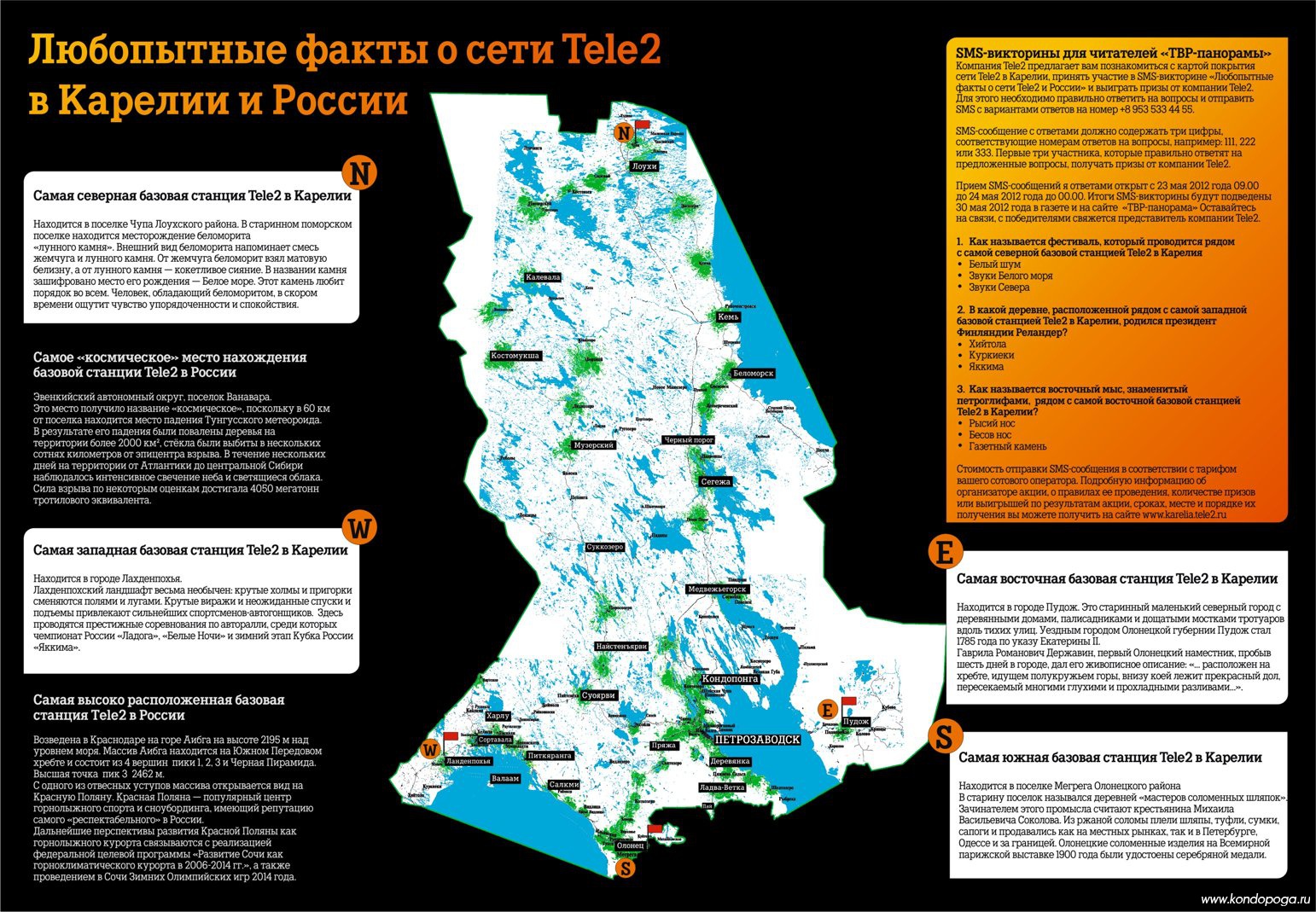 Карта покрытия теле2 карелия